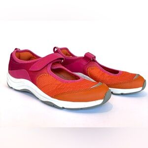 Vionic Sunset Pink and Orange Mary Jane Sneakers With 1st Ray Technology. Size 8